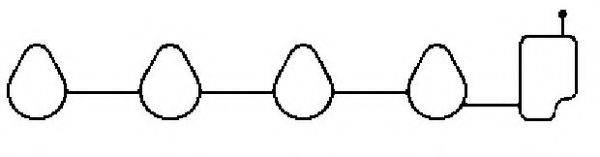 Прокладка, впускний колектор