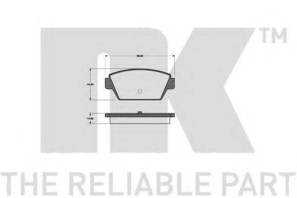 Комплект гальмівних колодок, дискове гальмо