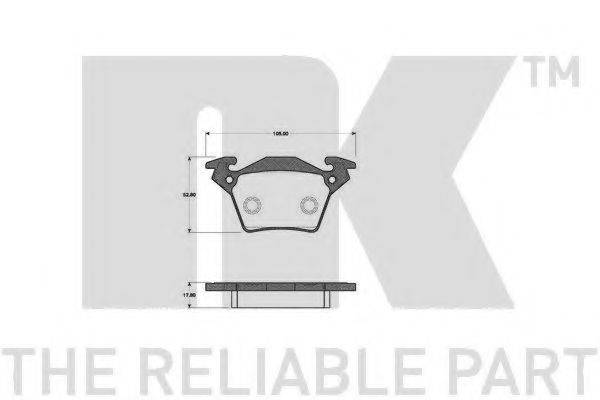 Комплект гальмівних колодок, дискове гальмо