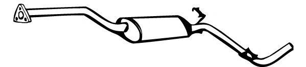 Середній глушник вихлопних газів