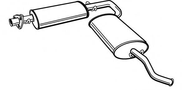 Глушник вихлопних газів кінцевий