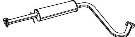 Середній глушник вихлопних газів