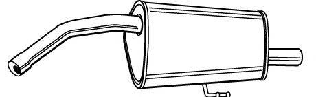 Глушник вихлопних газів кінцевий