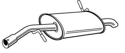 Глушник вихлопних газів кінцевий