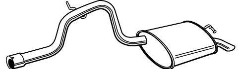 Глушник вихлопних газів кінцевий