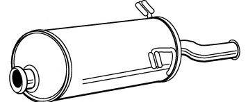 Глушник вихлопних газів кінцевий