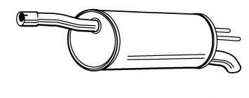 Глушник вихлопних газів кінцевий