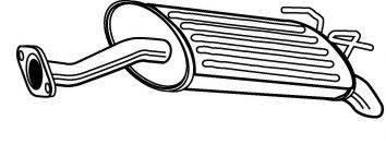 Глушник вихлопних газів кінцевий