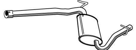 Середній глушник вихлопних газів