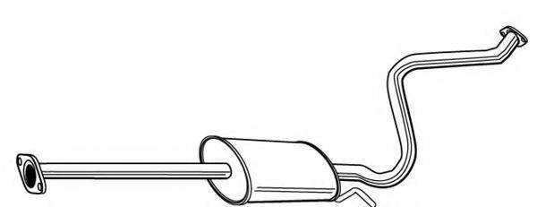 Середній глушник вихлопних газів