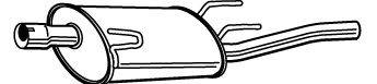 Глушник вихлопних газів кінцевий
