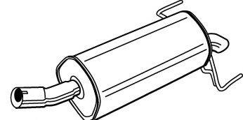 Глушник вихлопних газів кінцевий