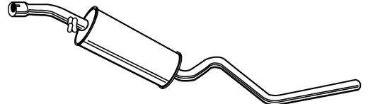 Середній глушник вихлопних газів