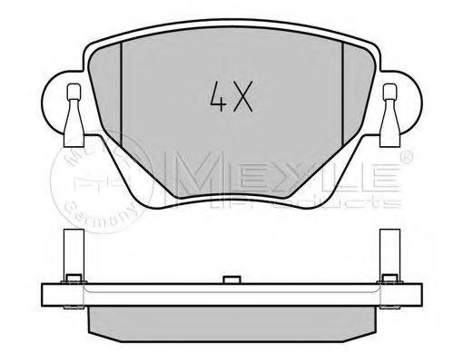 Комплект гальмівних колодок, дискове гальмо