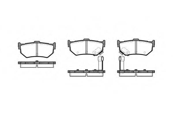 Комплект гальмівних колодок, дискове гальмо