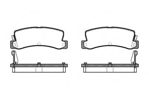 Комплект гальмівних колодок, дискове гальмо