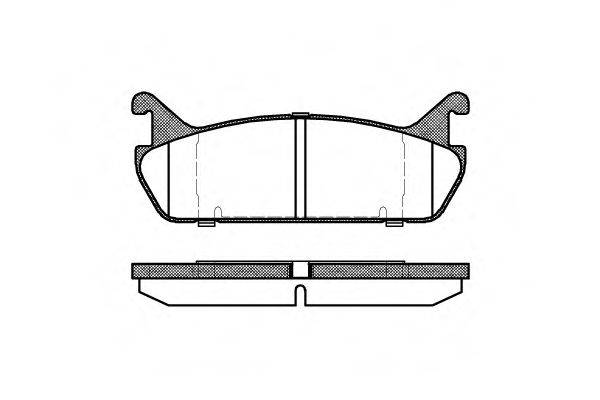 Комплект гальмівних колодок, дискове гальмо