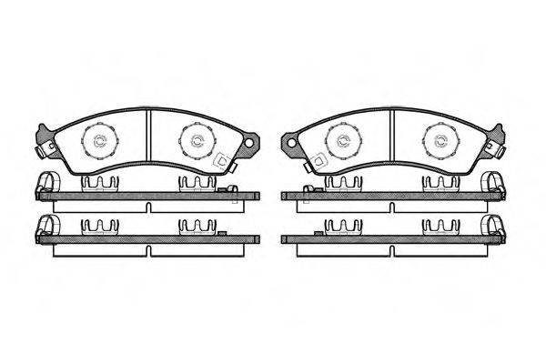 Комплект гальмівних колодок, дискове гальмо