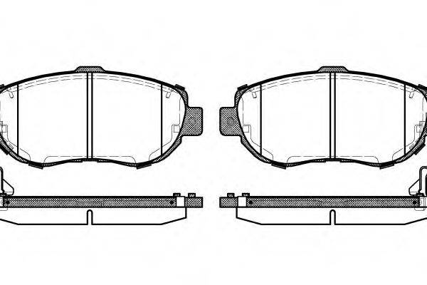 Комплект гальмівних колодок, дискове гальмо