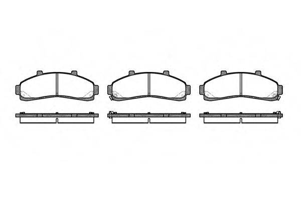 Комплект гальмівних колодок, дискове гальмо
