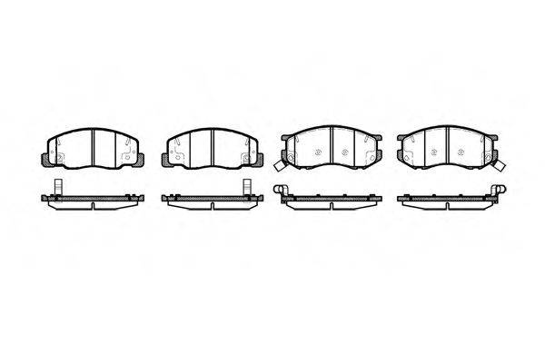 Комплект гальмівних колодок, дискове гальмо