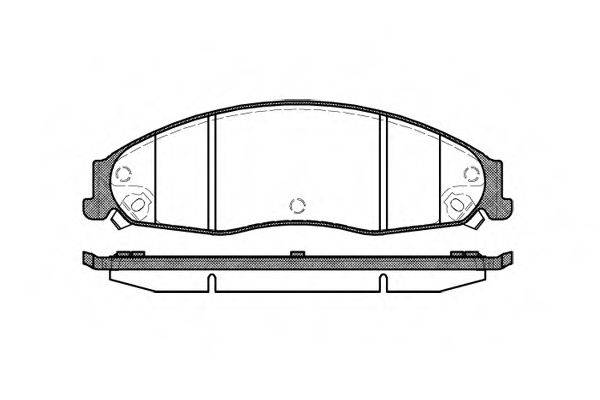 Комплект гальмівних колодок, дискове гальмо