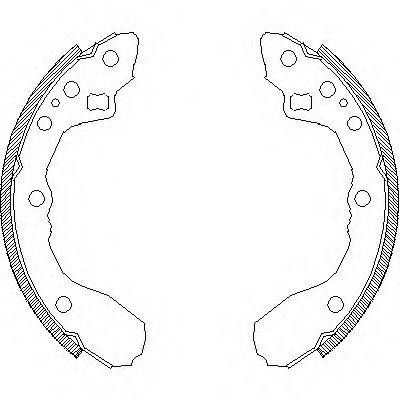 Комплект гальмівних колодок