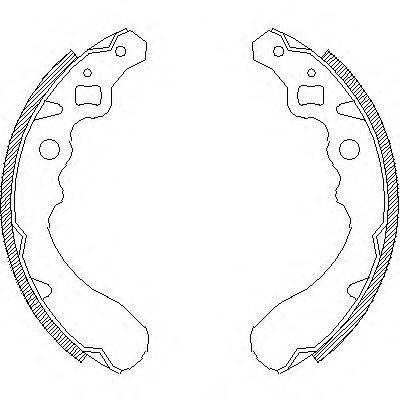 Комплект гальмівних колодок