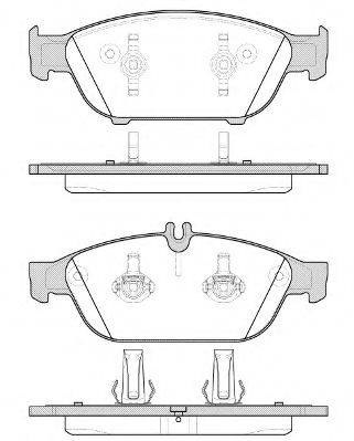 Комплект гальмівних колодок, дискове гальмо