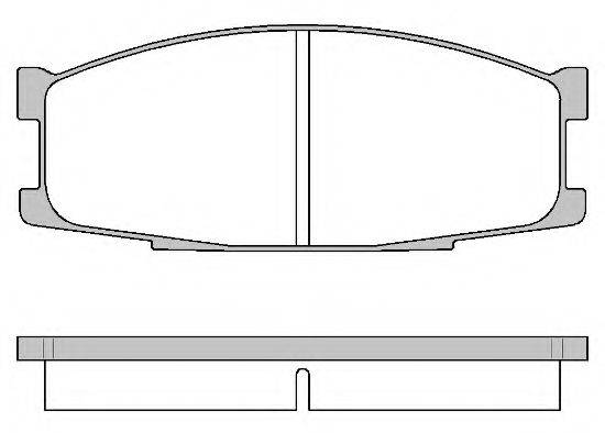 Комплект гальмівних колодок, дискове гальмо