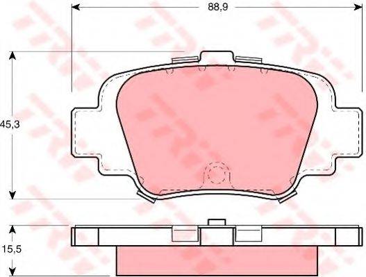 Комплект гальмівних колодок, дискове гальмо