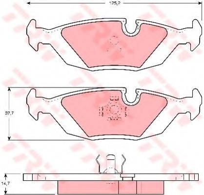 Комплект гальмівних колодок, дискове гальмо