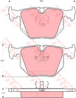 Комплект гальмівних колодок, дискове гальмо