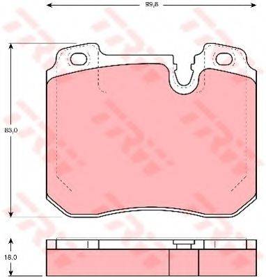 Комплект гальмівних колодок, дискове гальмо