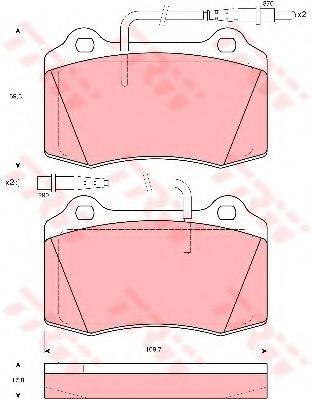Комплект гальмівних колодок, дискове гальмо