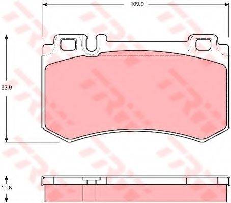 Комплект гальмівних колодок, дискове гальмо