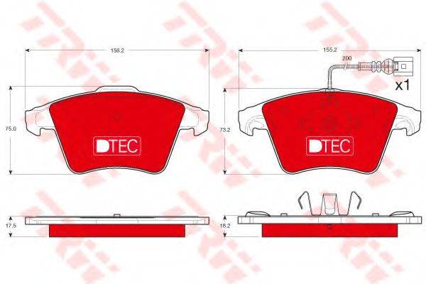 Комплект гальмівних колодок, дискове гальмо
