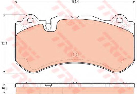 Комплект гальмівних колодок, дискове гальмо