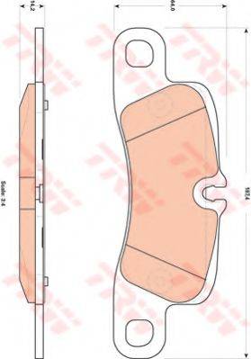 Комплект гальмівних колодок, дискове гальмо
