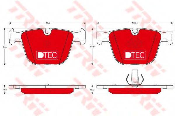 Комплект гальмівних колодок, дискове гальмо