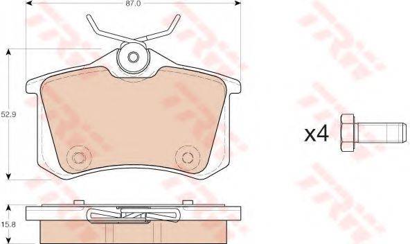 Комплект гальмівних колодок, дискове гальмо