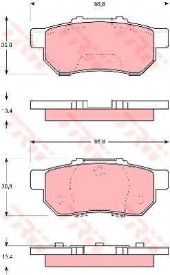 Комплект гальмівних колодок, дискове гальмо