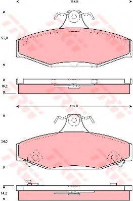 Комплект гальмівних колодок, дискове гальмо