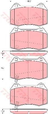 Комплект гальмівних колодок, дискове гальмо