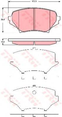 Комплект гальмівних колодок, дискове гальмо