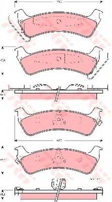 Комплект гальмівних колодок, дискове гальмо