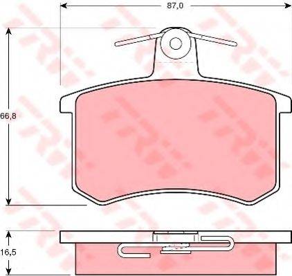 Комплект гальмівних колодок, дискове гальмо