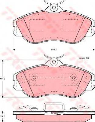 Комплект гальмівних колодок, дискове гальмо
