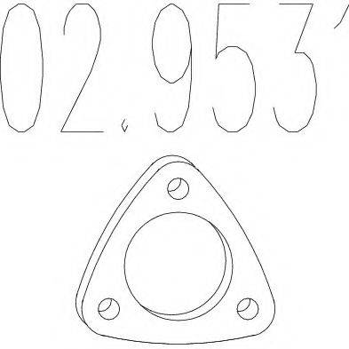 Прокладка, труба вихлопного газу