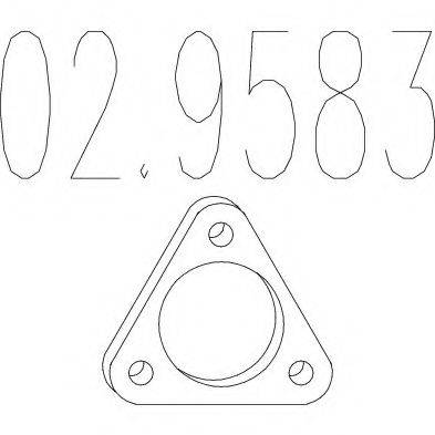 Прокладка, труба вихлопного газу